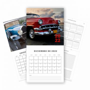 muck up calendario pared autos clasicos