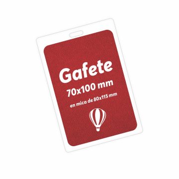 gafete 7x10cm