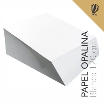 papel opalina blanca 120g